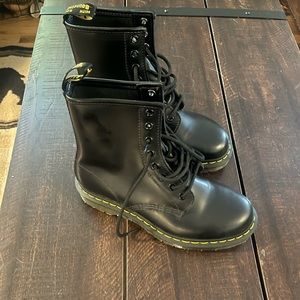 Dr. Martens original 1460 smooth leather lace-up boots.